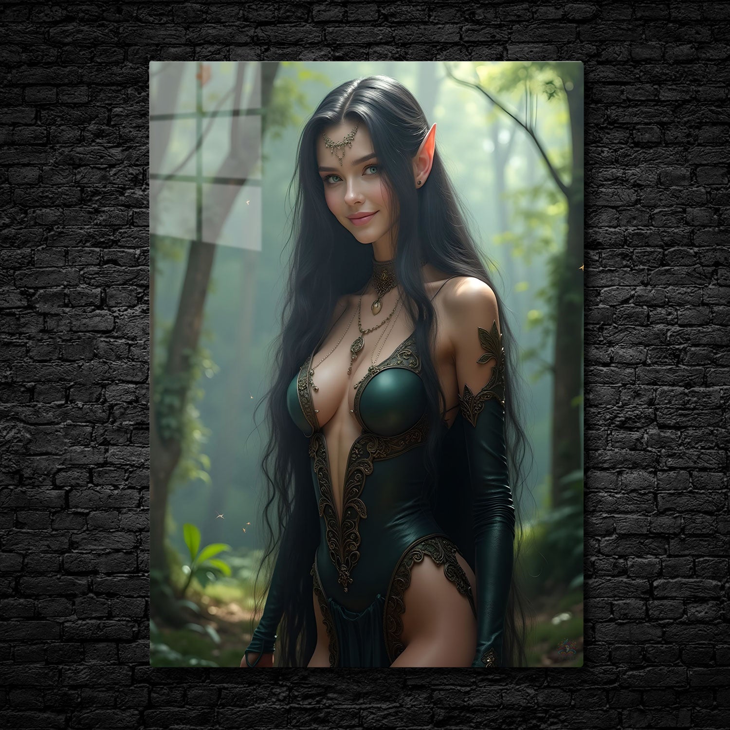 The Forest Enchantress - Metal Print