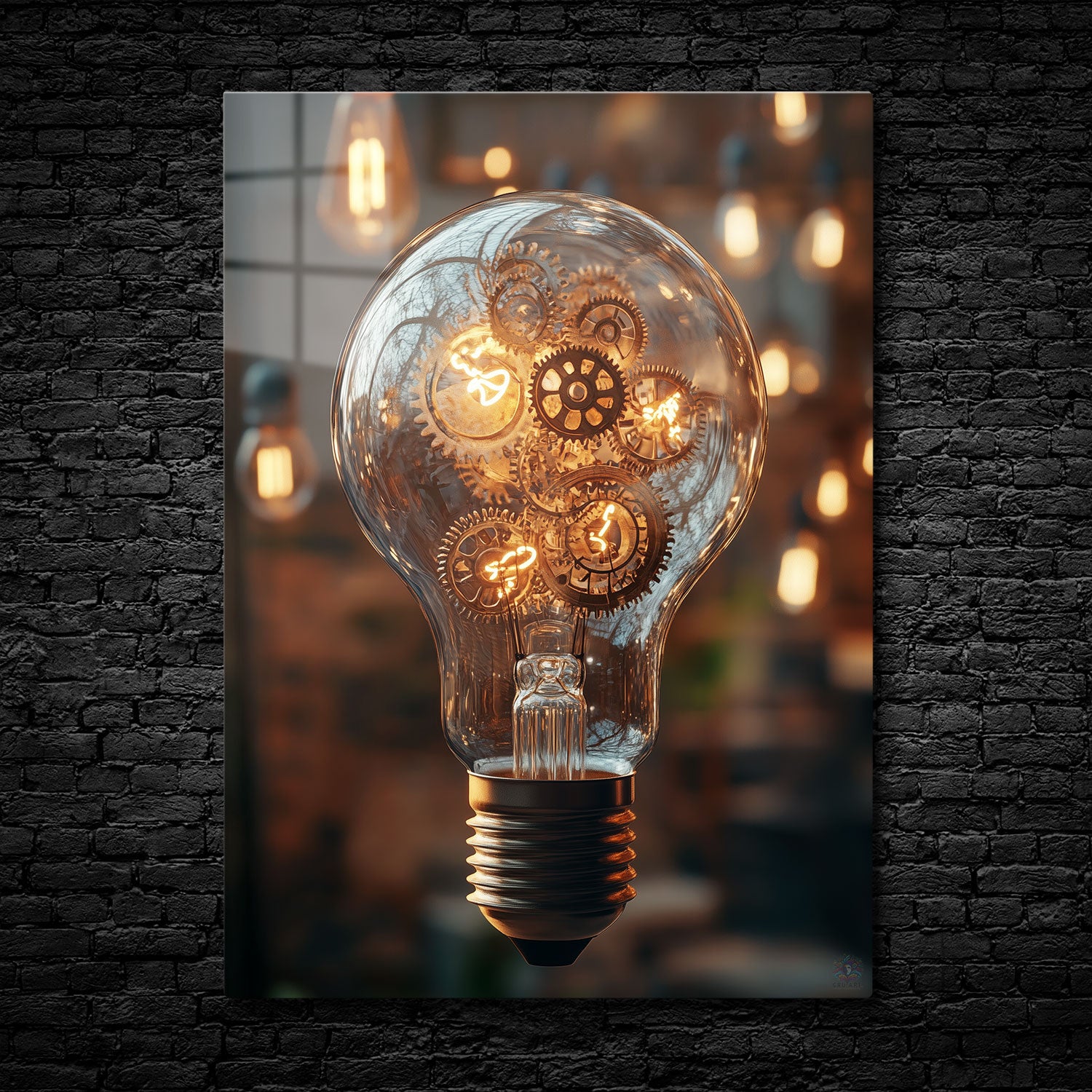 The Light of Innovation - Metal Print