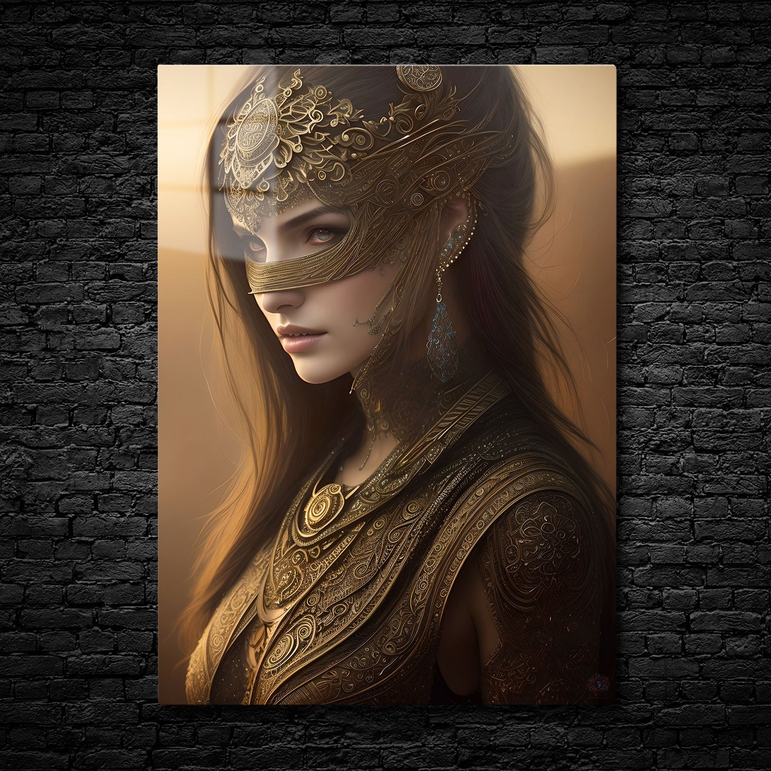 The Gilded Oracle - Metal Print