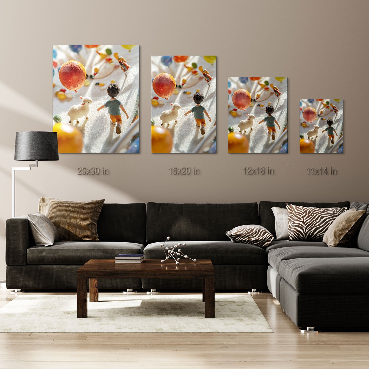  Perfect for brightening any space with a touch of joy and wonder - Metal Prints Sizes